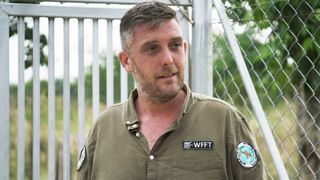 Tom Taylor at the WFFT sanctuary in Paul O'Grady's Great Elephant Adventure