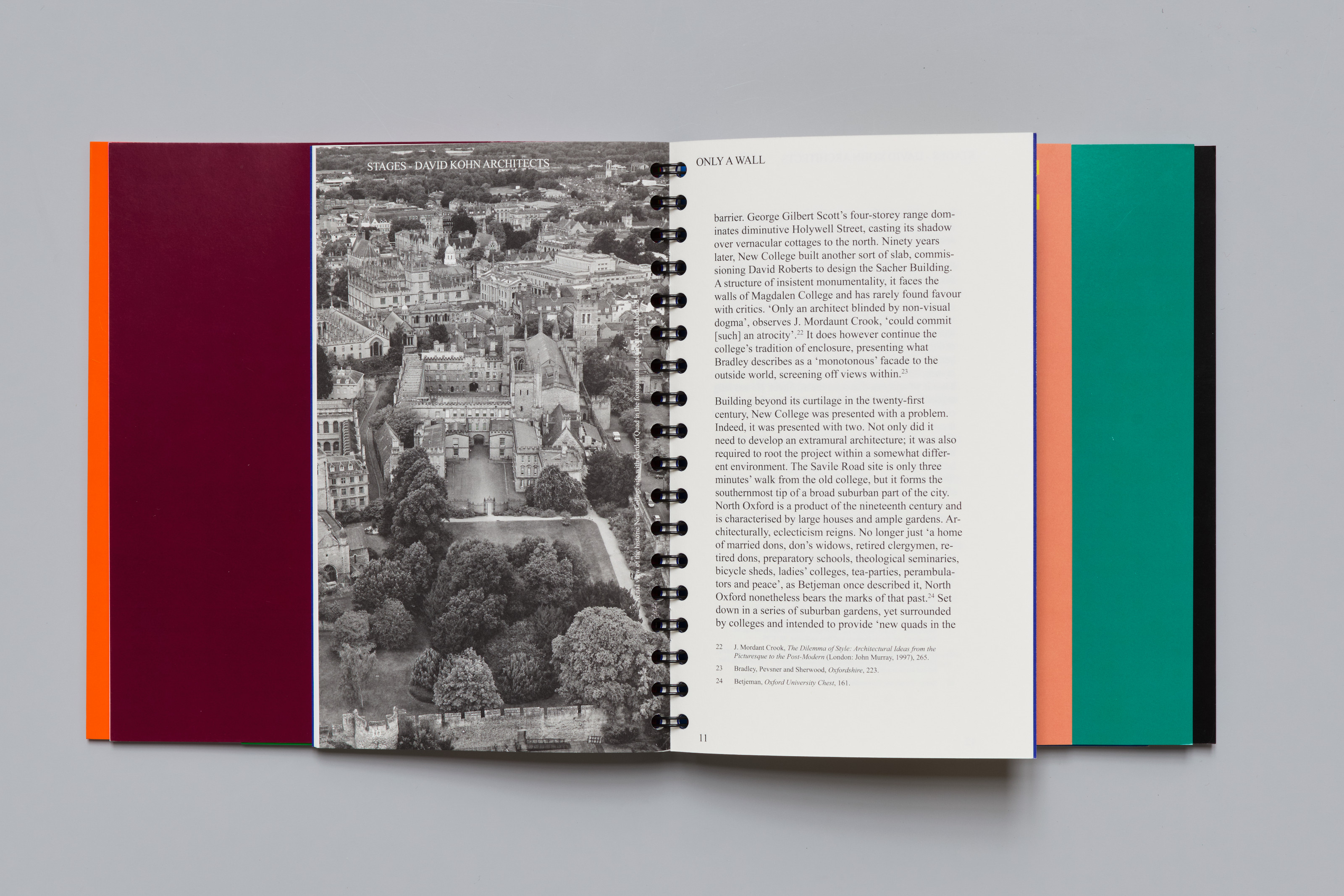 A spread from Stages, David Kohn Architects