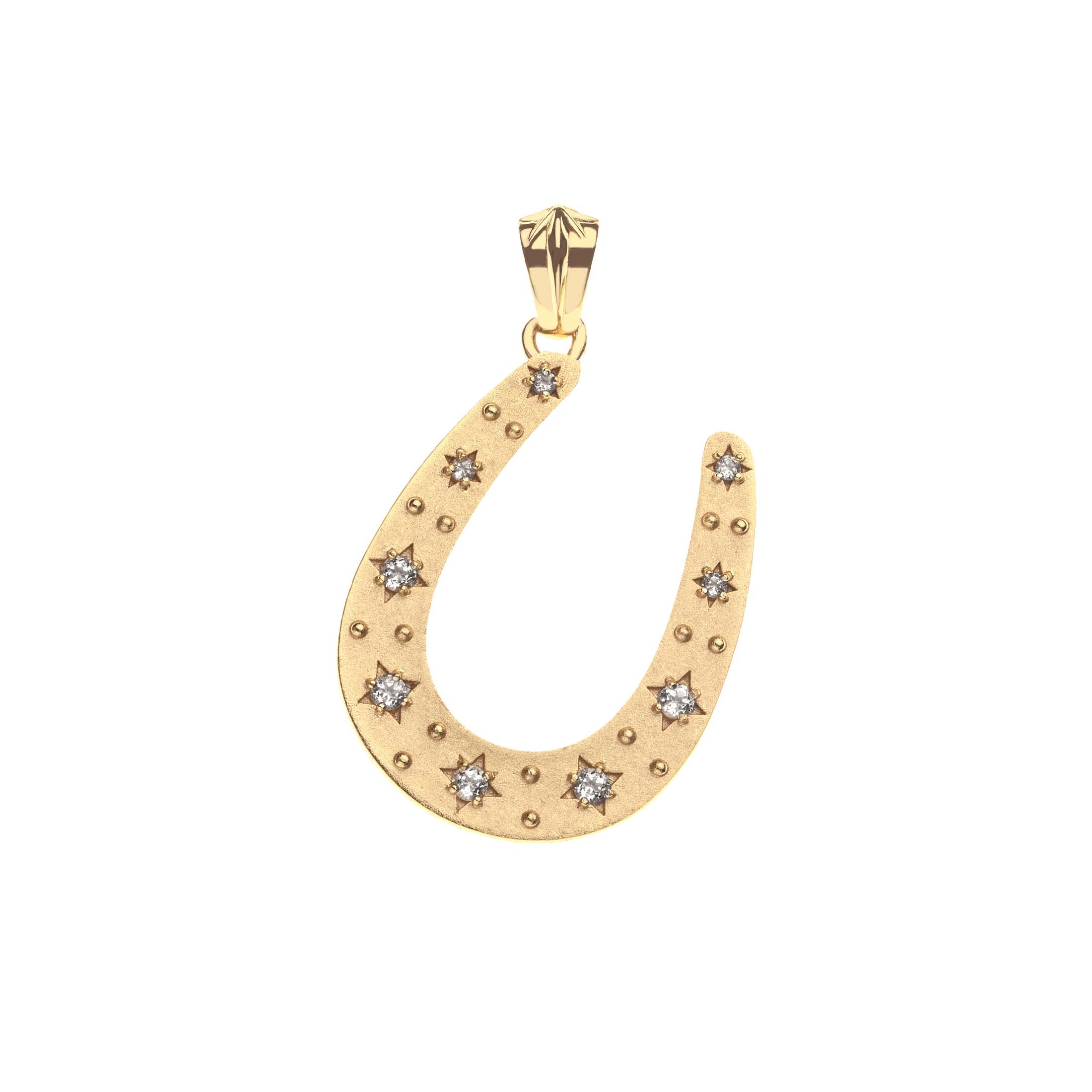 Larroudé x Jane Win, Lucky Starry Horseshoe Pendant