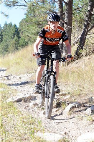 Keaton Habeck (Helena Dynamos) descending.