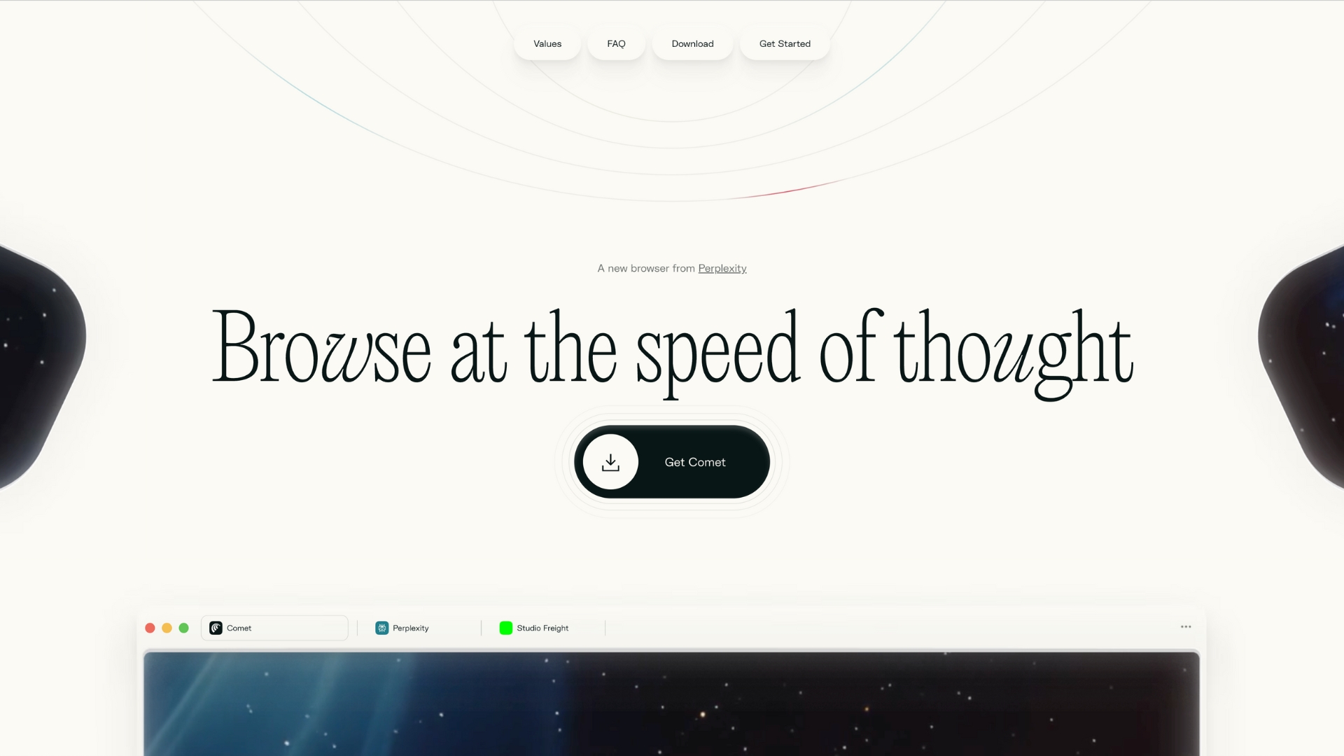 Perplexity Comet web browser