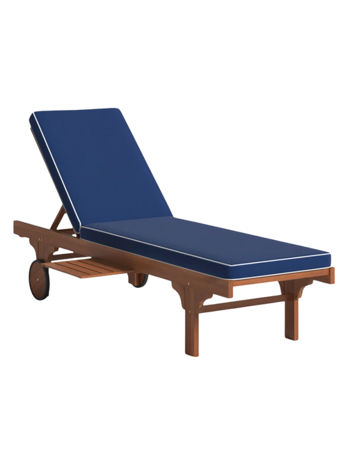 Jivera Outdoor Acacia Wood Chaise Lounge