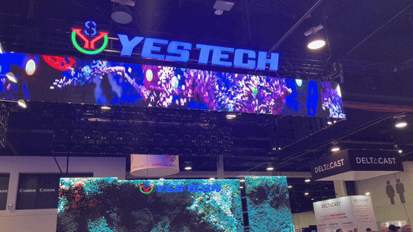 The Yes Tech video wall at NAB 2024.