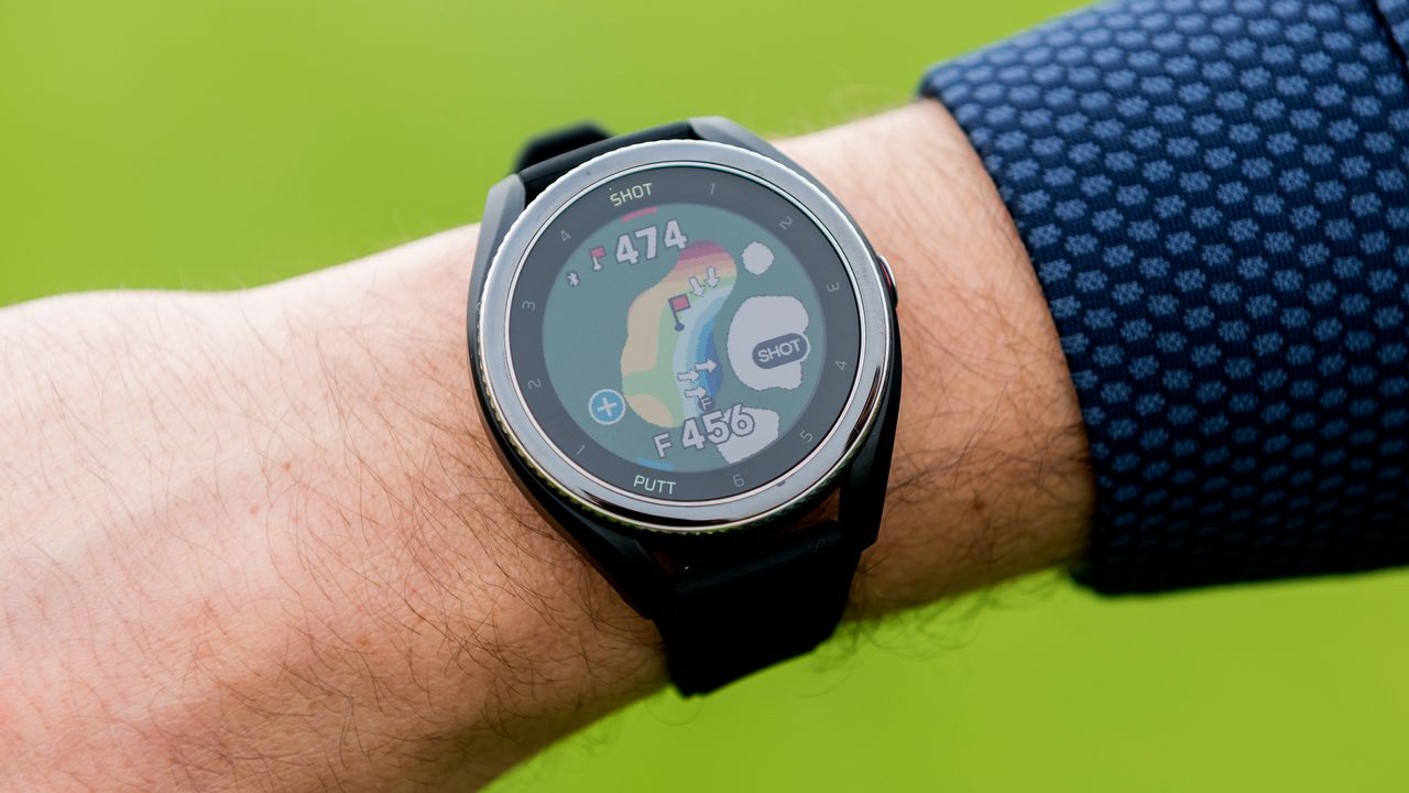 Voice CaddieClose up details of the Voice Caddie T9 Smartwatch screen