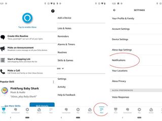 Alexa App Notifications Steps