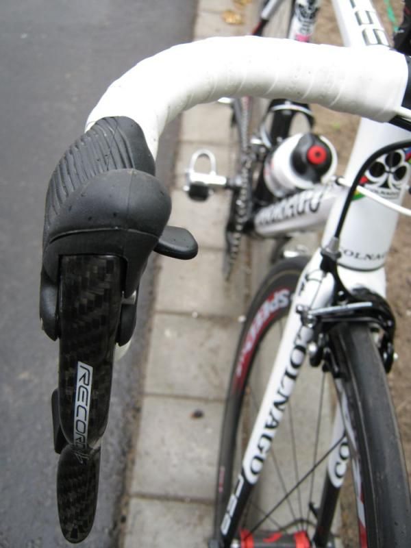 The Colnago C59 is fitted with Campagnolo