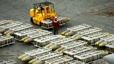 U.S. 2,000-pound bombs loaded for shipment