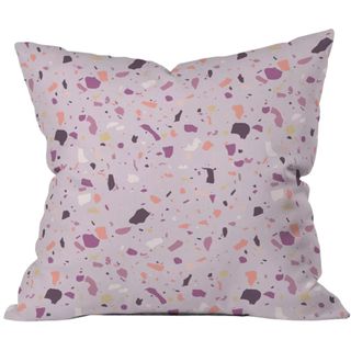 Mareike Boehmer Geometric Square Throw Pillow Purple - Deny Designs