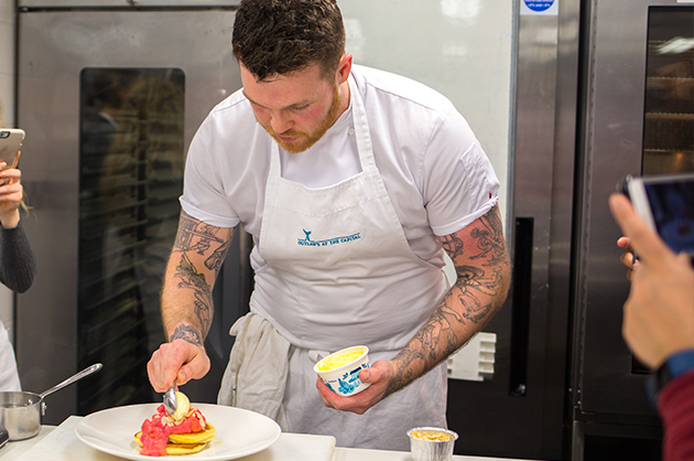 Pancakes and Rhubarb