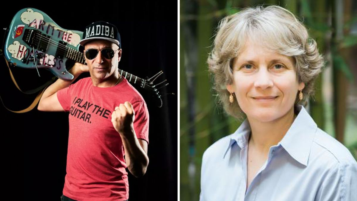 Tom Morello and 2022 Nobel Prize winner in chemistry, Dr Carolyn R Bertozzi