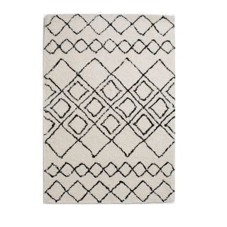 Next berber rug in black and white