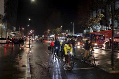 Cyclists in London