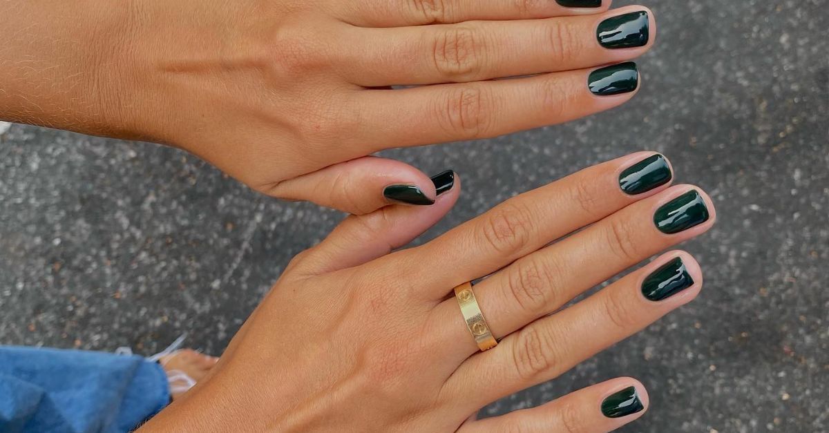 Forest Green Is the Chic, Trending Nail Colour to Try This Winter