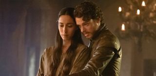 Oona Chaplin as Talisa and Richard Madden as Robb Stark on HBO's Game Of Thrones