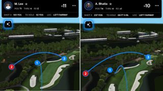 Min Woo Lee and Akshay Bhatia's fifth hole