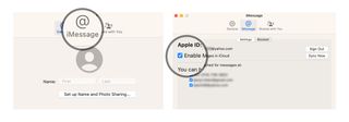Go to the iMessage tab in the preferences settings. Check off the box for Enable Messages in iCloud.