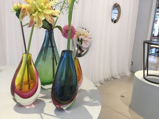 technicolour drop vases