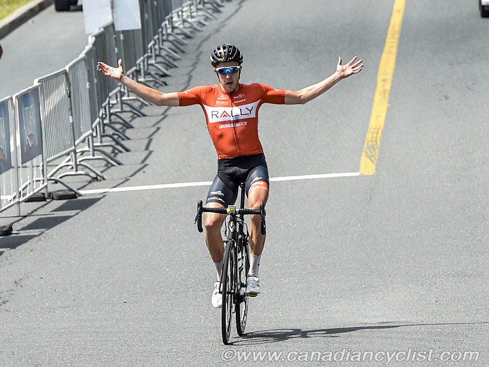 Rob Britton (Rally Cycling) solos to the victory on the final Tour de Beauce stage