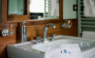 View of hotel sink