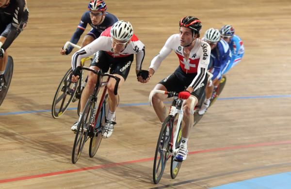 The Swiss team - Rolling into the action.