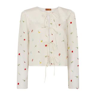 Kitri Vintage style floral blouse