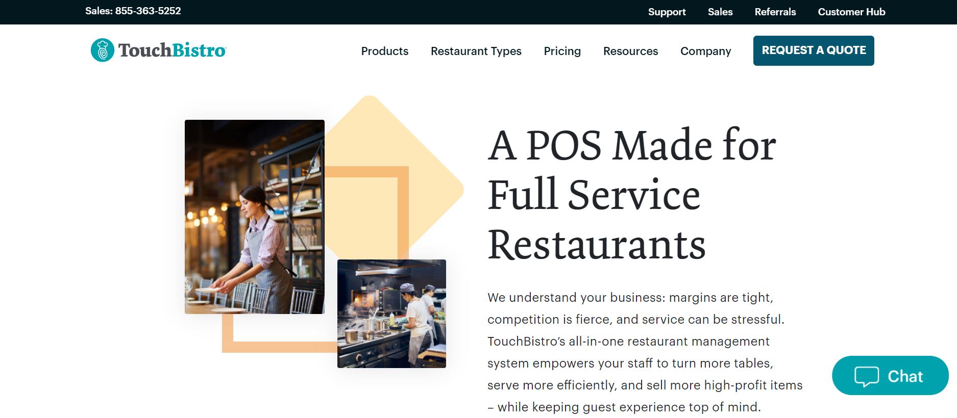 TouchBistro POS system for restaurants
