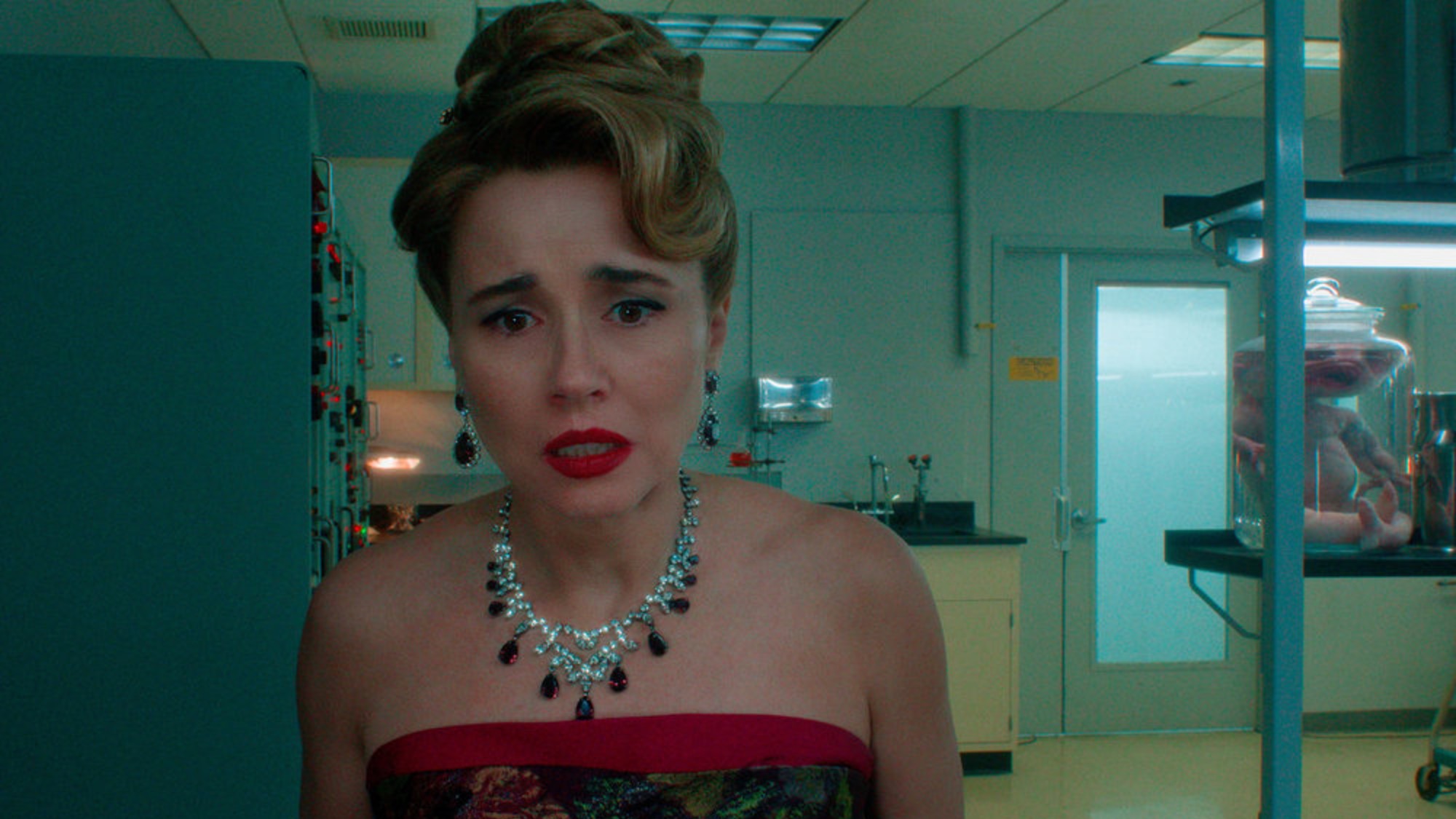 Linda Cardellini looking worried in Crystal Lake.
