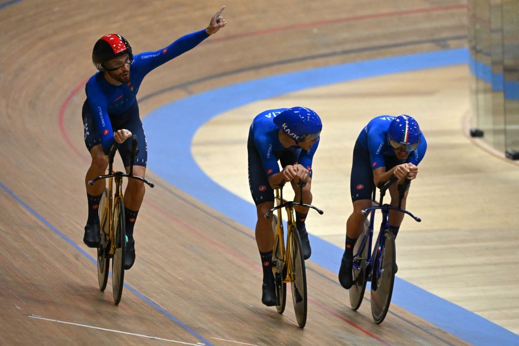 Filippo Ganna Track European Championships 2023 team pursuit final