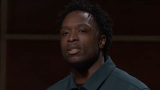 OG Anunoby asks a question during Jalen Brunson's monologue.