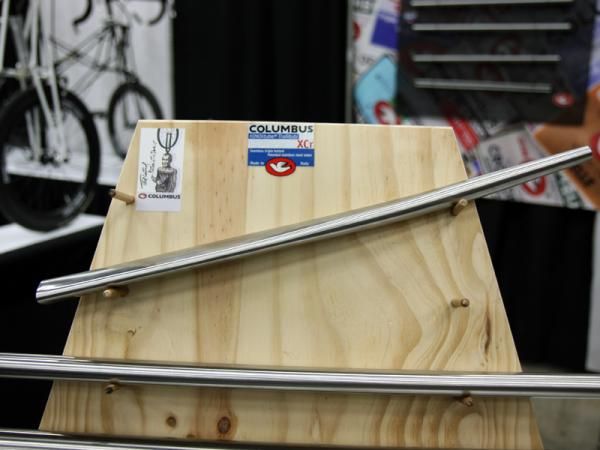 Columbus is working hard to improve inventories of its highly sought-after XCr stainless steel tubing along with new shapes such as this chain stay.
