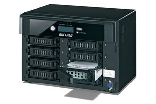 As its name suggests, the TeraStation Pro 8 Bay has eight easily accessible disk trays.