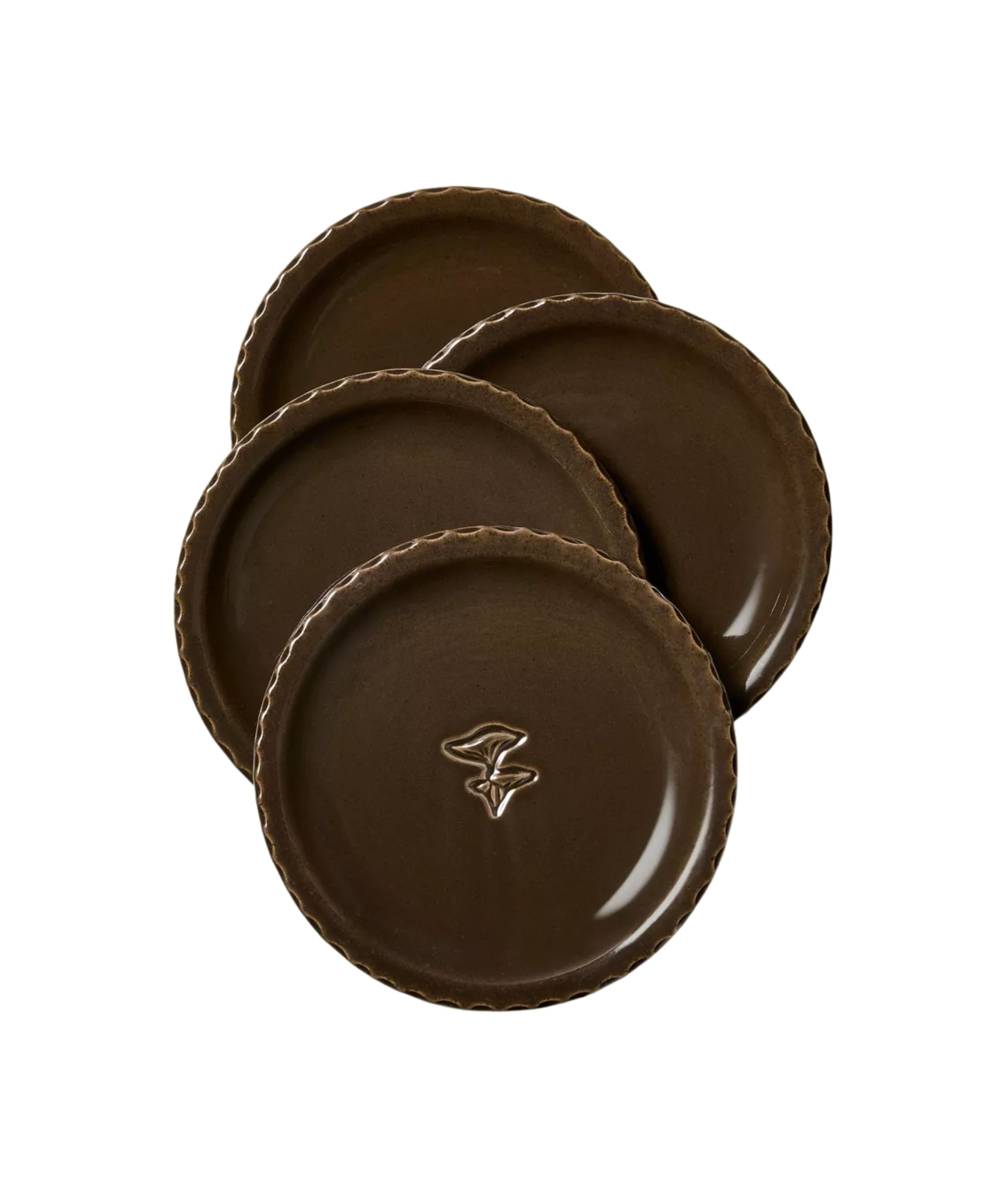 Mushroom Ceramic Appetizer Plates