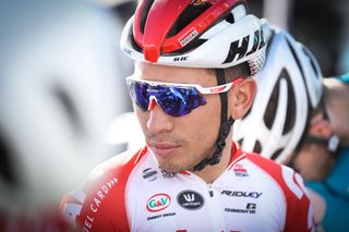 Caleb Ewan (Lotto Soudal) making his first race appearance of 2019 at the Bay Crits