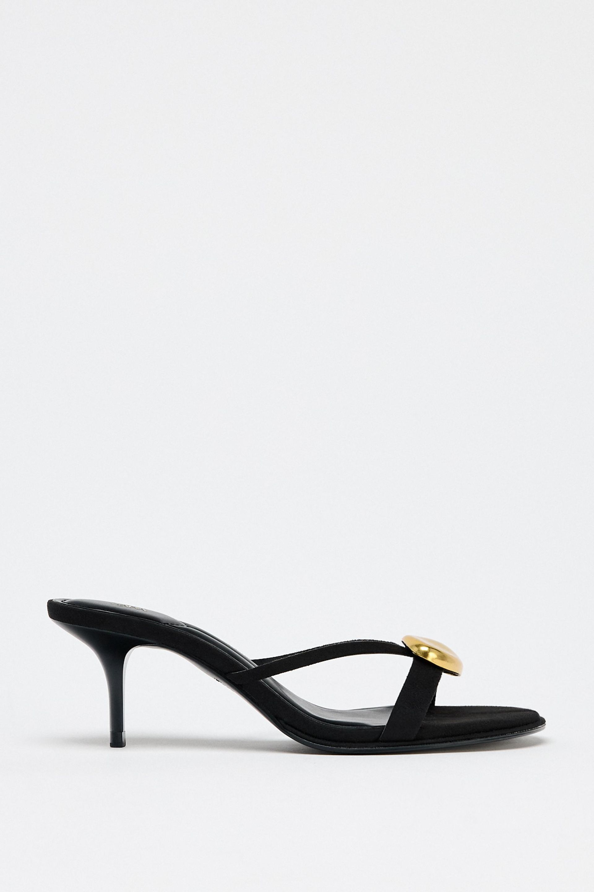 Sandals With Metallic Detail