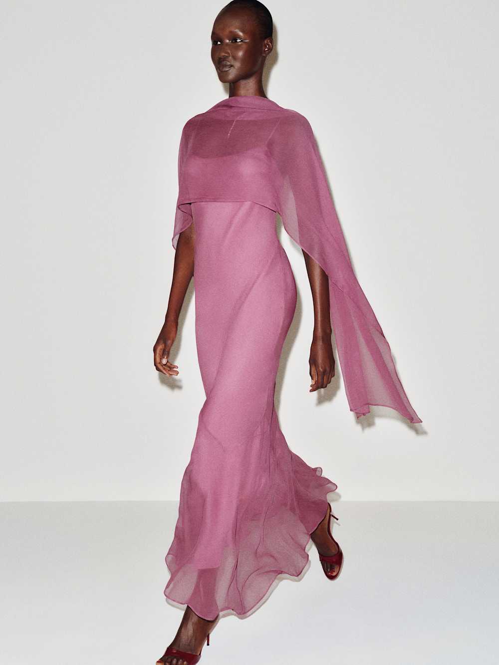 Rida Silk Chiffon Dress