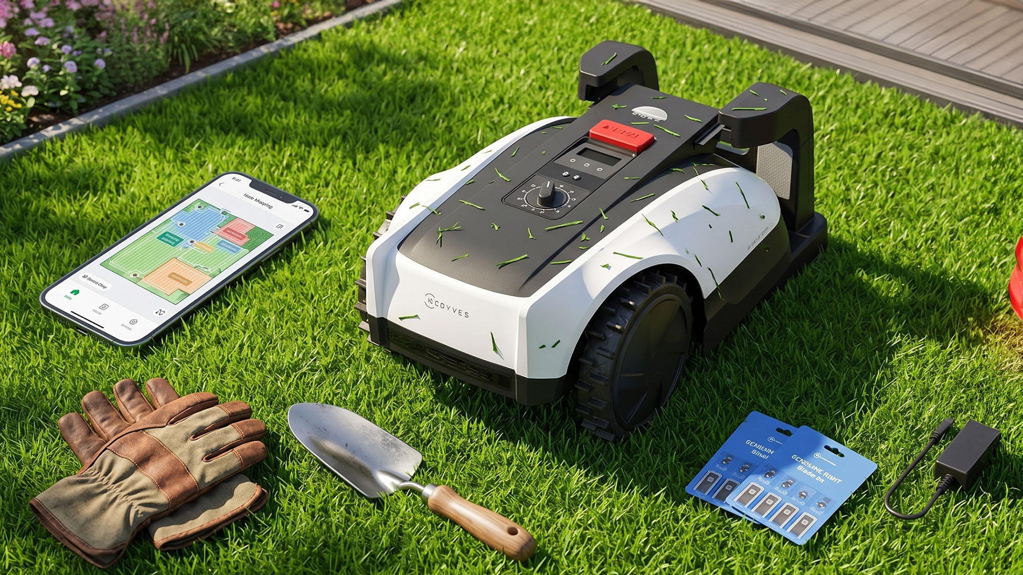 ECOVACS Goat O1000 RTK Care Kit Robotic Lawn Mower