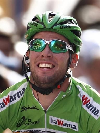Cavendish celebrates with a smile