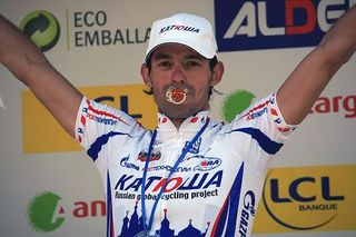 There was no dummy spitting by Antonio Colom (Katusha) who won the final stage in Nice.