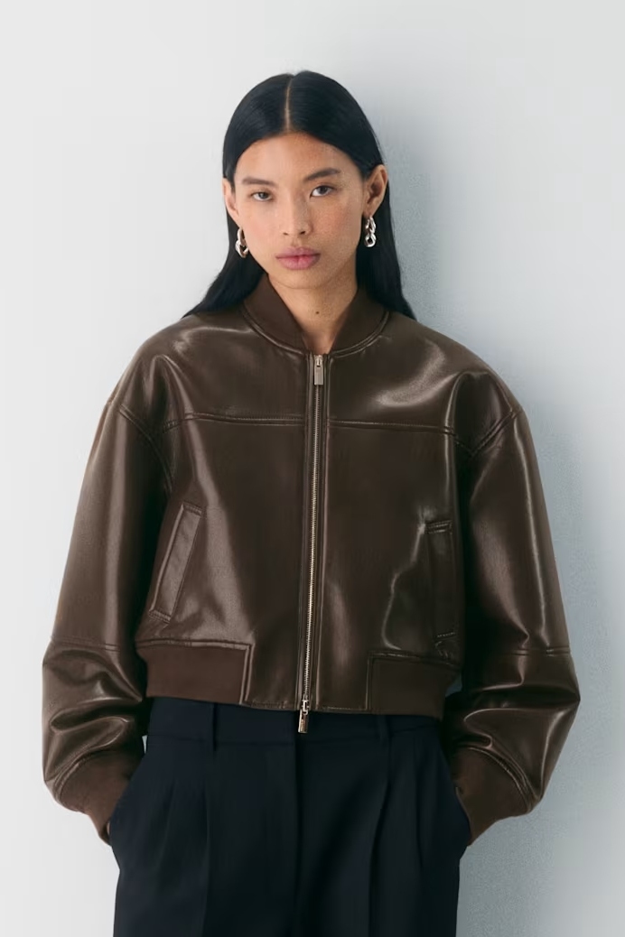 Aritzia, Synergy Bomber - UnReal Leather