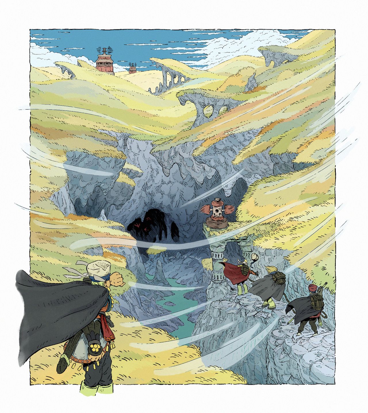 Concept art for Gardens' ARPG.