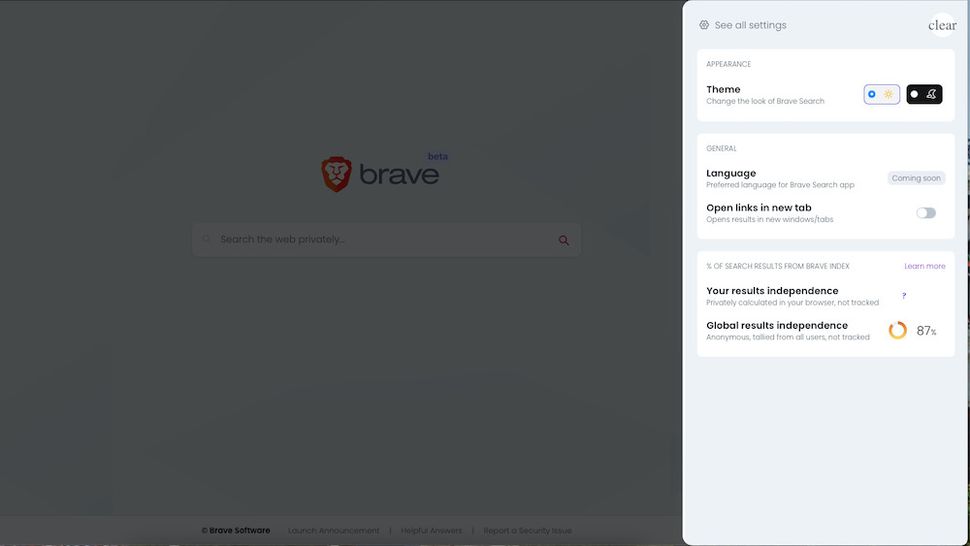 Brave Search search engine review TechRadar