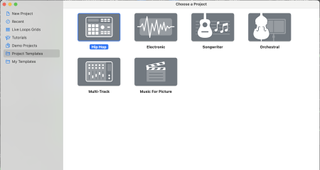 DAW templates in Logic
