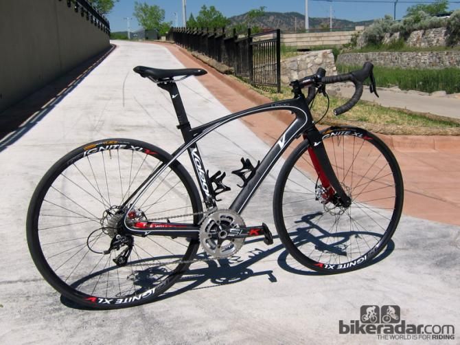 Some bike manufacturers are already on board with disc brakes on road bikes, such as Volagi whose entire range is disc-equipped.