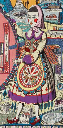 ’Map of Truths and Beliefs’ (detail) by Grayson Perry, 2011