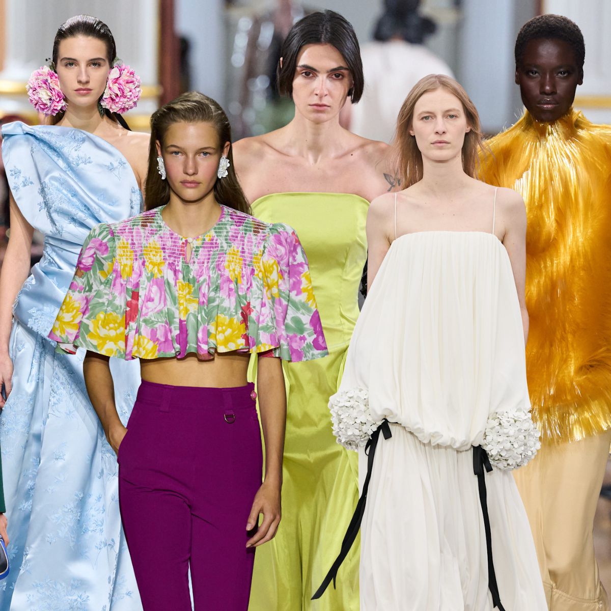 An image of the key fashion colour trends of 2026.