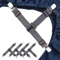 Sheet Grippers - Elastic Bed Sheet Suspender Clips - Fits Any Size