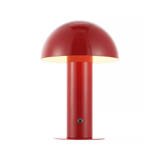 A red cordless lamp 