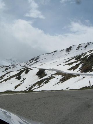 The Gavia is still covered the snow, even in late May