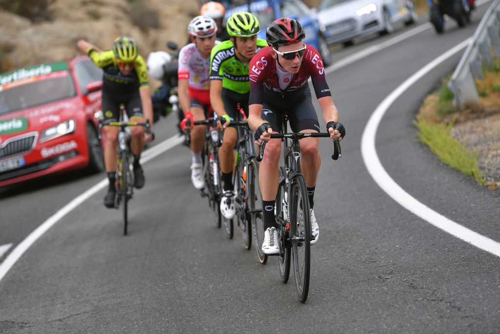Tao Geoghegan Hart leads the breakaway