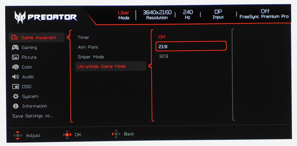 Acer Predator X32 X3